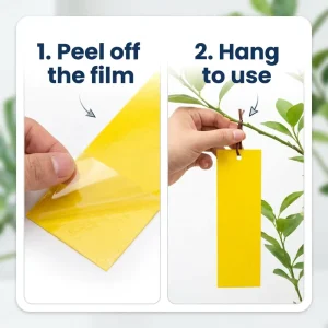 10 x 20 cm Solid State Pest Control Trap for Indoor and Outdoor Greenhouse Fly Moth and Tick Control