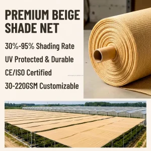160gsm HDPE Rectangle Sun Shade Net with 80%-85% Shading Rate for Gazebos and Pools