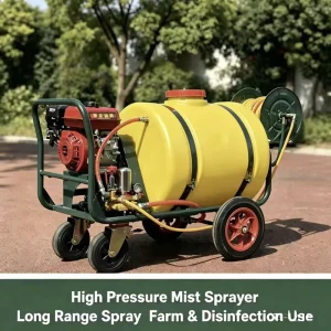 200 L Hand Push High-Pressure Sprayer Gasoline Diesel Agricultural Spray Machine for Orchard Farm