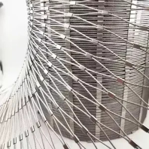 304 Stainless Steel PVC 6 Feet Plain Weave Zoo Wire Mesh Rope Net Cable Woven Enclosure Cutting Welding Processing Services