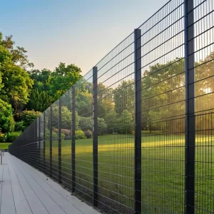 358 Welded Anti-Climb Steel Fence Panels for Airport Railway Garden Courtyard