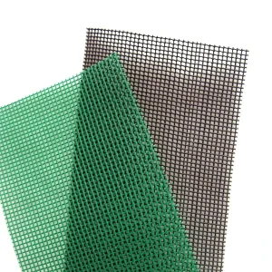 3mm Square PE Nursery Pots with Mesh for Small Garden Plants, Black and Green