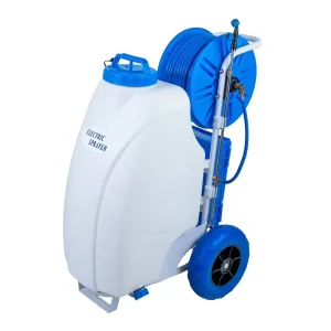 45L 12V Electric Battery Knapsack Sprayer with Portable Power Pump and Wheels