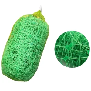 5′ x 100′ Heavy-Duty Square Mesh Green Plastic Trellis Netting Roll for Climbing Plants