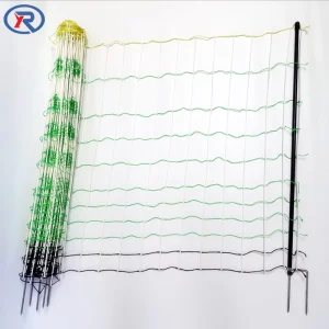 50 m Poultry and Animal Electric Fence Netting, 90 cm/126 cm Electric Fence Kit for Farms