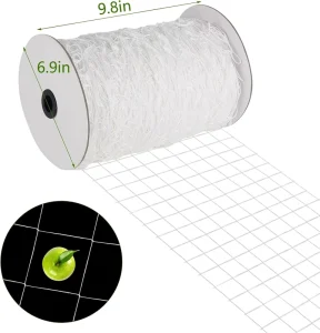 5ft X 350ft White Nylon Trellis Netting Mesh for Climbing Bean Plants and Garden Support