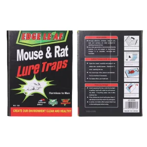 8002 Mouse Glue Trap 21 x 16 cm Black Board with Peanut Butter Scent