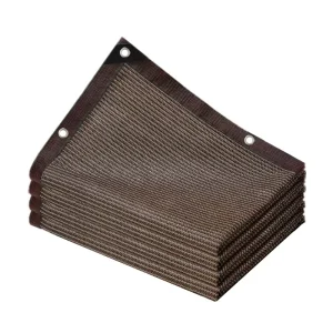 80gsm HDPE Brown Garden Shade Net Rectangle UV-Stabilized Warp-Knitted Greenhouse Mesh