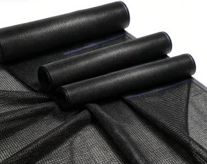 90% Black HDPE Shade Net for Car Parking Shed Heavy-Duty Knitted Sunblock Mesh