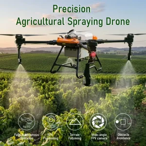 Agricultural Crop Protection Drone Sprayer UAV with Obstacle Avoidance and 150 Mu/Hour Efficiency