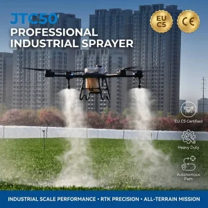 Agricultural Drone Sprayer with EU C5 Compliance for Field Crop Protection