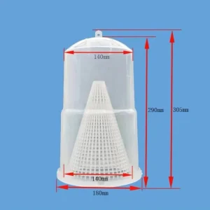 Agricultural Moth Bucket Trap with Pheromone Lures for Field and Orchard Pest Monitoring and Mass Trapping