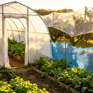 Agricultural Pest Exclusion Mesh for Greenhouse Field Crops Garden Shading Privacy Screen UV Resistant PE Knitted Net