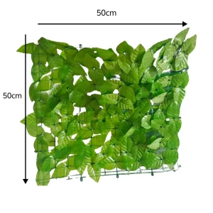 Artificial Green Leaf Fence Net and Plant Wall Guardrail for Balcony and Garden