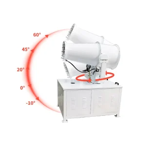 Automatic Oscillation Fog Cannon Industrial Mobile Mist Machine Programmable Sprayer for Even Distribution