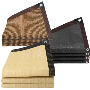 Beige Plastic Agricultural Shade Net for Garden Greenhouse with 40%-90% Sun Protection