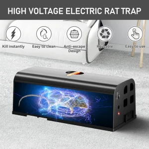 Best Mouse Trap With USB Rechargeable Low Power Consumption for Indoor Outdoor Killing Mole Rat Electric Mouse Killer