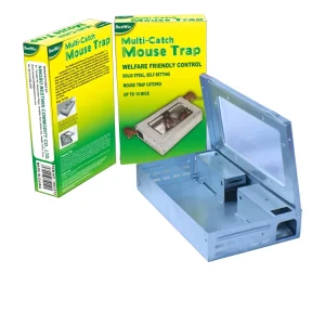 Bestwin Solid Stocked Eco Friendly Metal Bait Station Mouse Trap Humane Design All Season for Lawn Farm Pest Control Waterproof