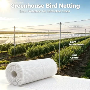 Bird Protection Anti Bird Net Flexible Cutting Custom Wide Knitted Black Square Mesh Fruit Cage Crops Pond Garden Net