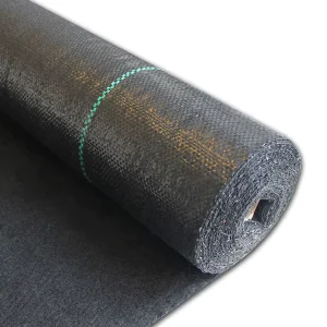Black PP Weed Proof Mesh Mulching Mat Knitted with Cutting Service for Greenhouse Garden Agriculture