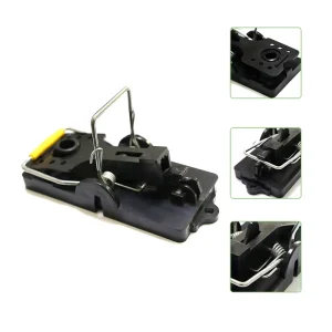 Black Plastic Snap Rodent Traps Safe Disposable Mouse Rat Catching Traps for Home Garage Warehouse Pest Removal