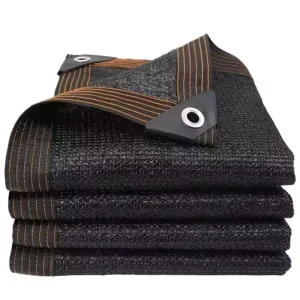 Black Waterproof HDPE Anti-UV Mesh Sun Shade Net for Agriculture, Greenhouses, and Car Parks