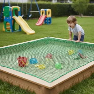 Children’s Playground Sandpit Net Outdoor Sport Net Polypropylene Green Cutting Service