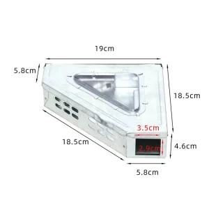 Corner Multi Catch Mouse Trap Galvanized Steel Rodent Trap with Flip Top Window