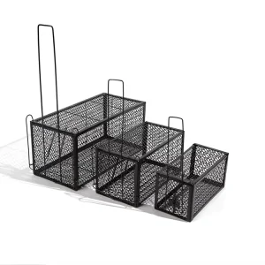 Custom Reusable Metal Mouse Trap with Wire Mesh Cage for Rat and Mice Capturing Pest Control Design Summer Office Kitchen Use