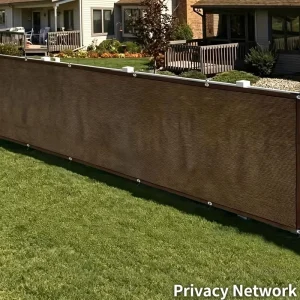 Custom Size Outdoor Privacy Screen Fence Cover Roll HDPE Shade Netting with Brass Grommets UV Protection for Pool Area Pergola
