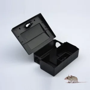 Double Bait Chambers Rodent Trap Box Rectangle Mouse Bait Station