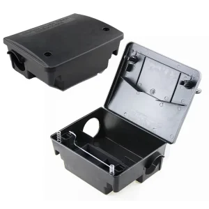 Durable Eco Friendly Solid PP ABS Rodent Bait Station with Lock Mouse Trap 25x19x10cm