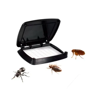 Eco Friendly ABS Plant Design Glue Trap Square Solid Bed Bug Monitor Spider Cockroach Moth Pest Control