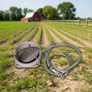 Eco Friendly Solid 304 Stainless Steel Spring Trap Set 9 Inch Trigger Plate Waterproof Anti UV Portable Outdoor Rodent Trap
