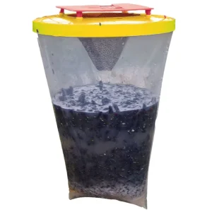 Effective Hanging Fly Trap with Lure for Outdoor Farm Etc