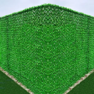 Factory Artificial Grass Fence Green Wall Pine Flower Net Needle Fence Privacy Synthetic Turf Fence Wall