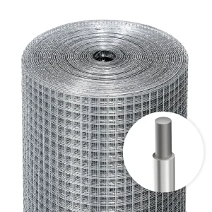 Factory Sale 5ft Galvanized Welded Wire Mesh Roll Square Hole Garden Fence Protective Animal Barrier Netting