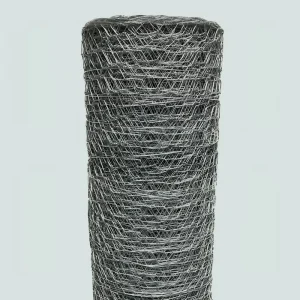 Galvanized PVC Coated Hexagonal Chicken Wire Mesh Roll for Poultry Farms Gardens Fishing Traps and Lobster Cages
