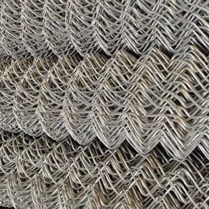 Galvanized Steel Diamond Wire Netting Security Fence for Construction Sites
