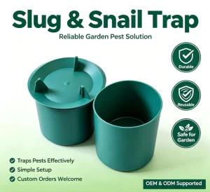 Garden Snail Slug Trap Reusable Plastic Dome Lid Pest Capture Cup Bulk Order OEM ODM Available