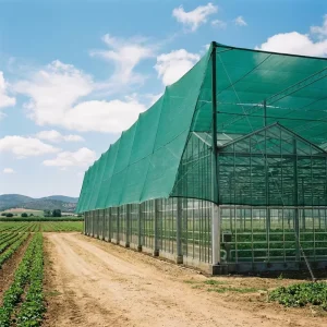 Green HDPE Warp-Knitted Shade Net UV-Stabilized Sun Shade Cloth for Greenhouse Plants and Agriculture