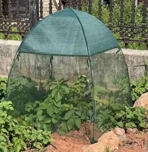 Green Pond Cover Dome Net and Protective Plant Tent for Outdoor Leaf Protection