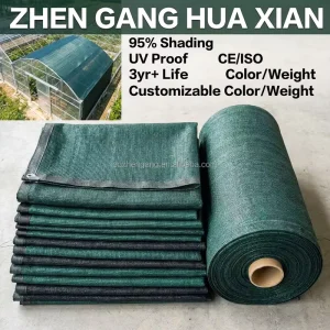Green Shade Netting Outdoor Shade Net and Greenhouse Sun Shade Cloth