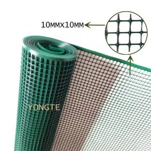 Green Square Plastic Mesh Garden Roll Netting