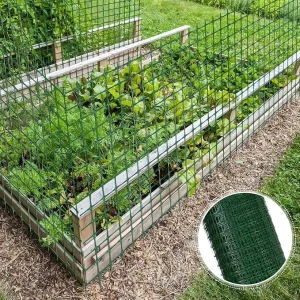 HDPE Heavy-Duty Garden Fence Net Mesh Decorative Barrier for Vegetable Gardens Orchards