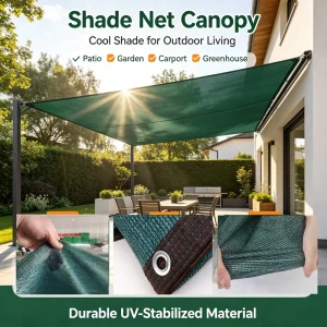 HDPE Knitted Outdoor Shade Net Roll for Agricultural Greenhouse Garden Patio and Wedding Shading