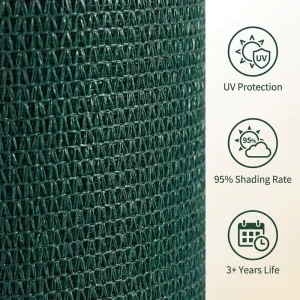 HDPE Rectangle Shade Net Sunblock Shade Cloth Cover Mesh UV Resistant Net for Garden Flower Plant Greenhouse