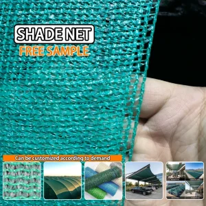 HDPE Rectangle Warp-Knitted Anti-Aging 30%-95% Customizable Dark Green Shade Net for Agriculture Greenhouse Farm Garden