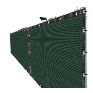 HDPE Windscreen Fabric Privacy Screen Waterproof Windproof Folding Portable Garden Netting