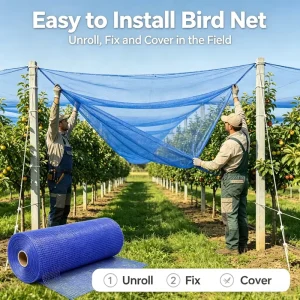 Hdpe Agriculture Balcony Garden Anti Bird Netting Plastic Safety Net Nylon for Farm Rice Field Berry Fruit Trees